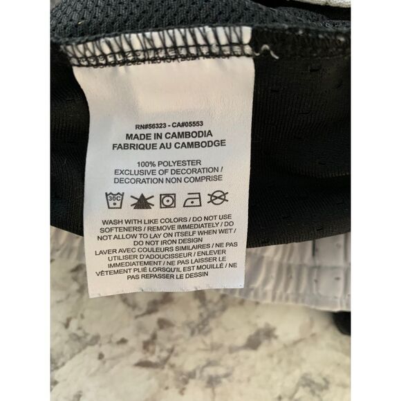 Jordan Diamond Basketball Shorts Black White Athletic Performance Sportswear - Picture 7 of 7